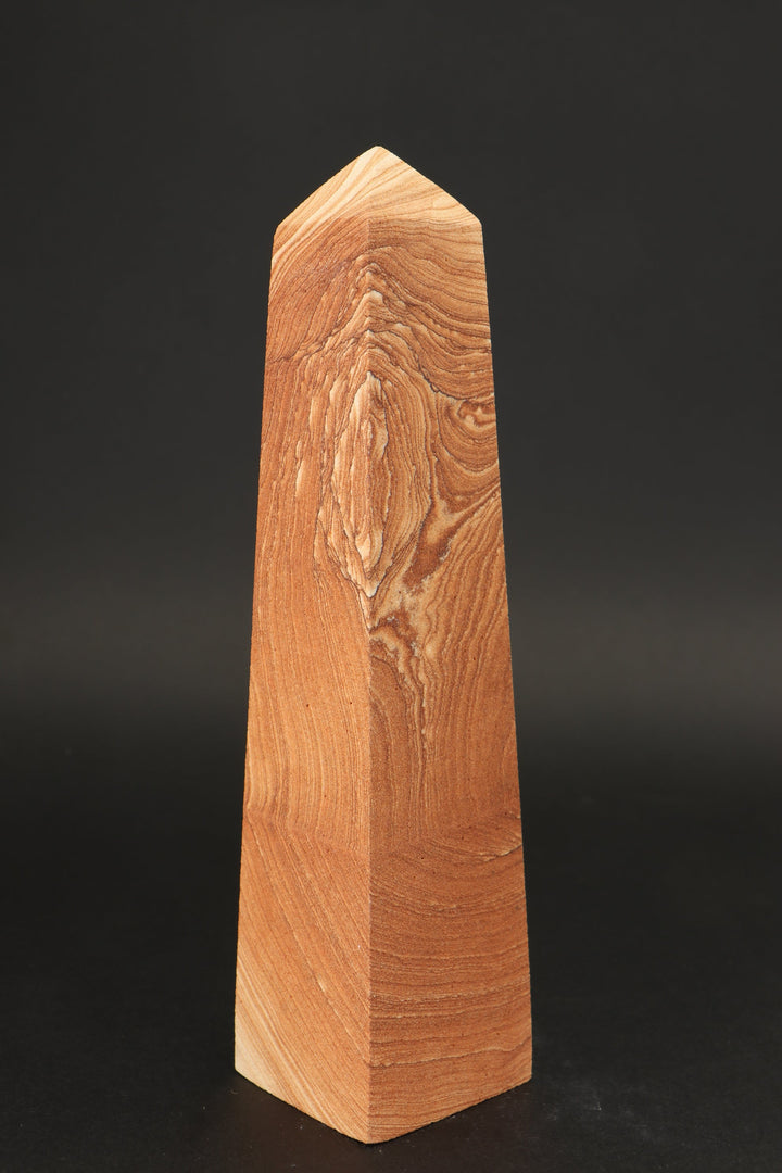 7.75" Picture Sandstone Obelisk DS2342