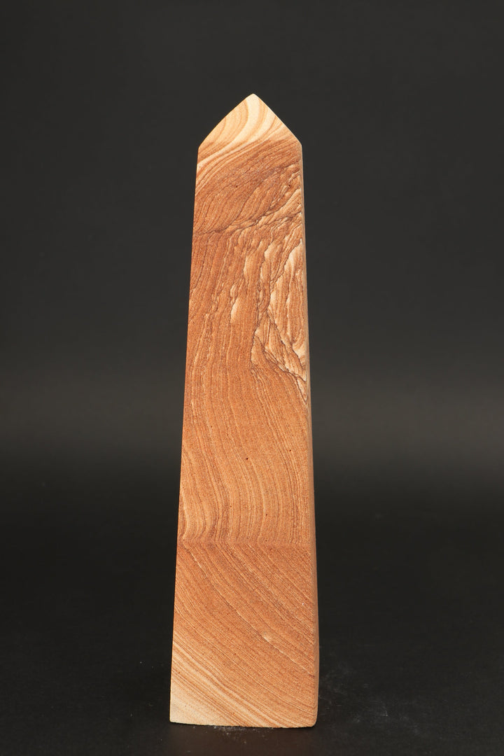 7.75" Picture Sandstone Obelisk DS2342