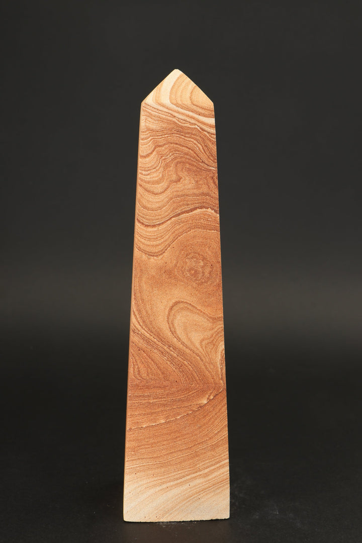 7.75" Picture Sandstone Obelisk DS2342