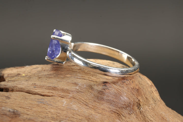 Faceted Iolite Ring Size 8.25