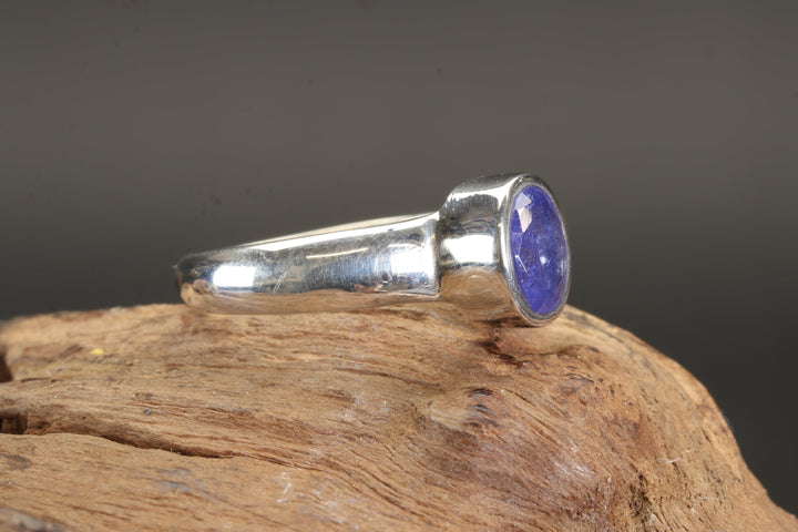 Faceted Iolite Ring Size 6.5