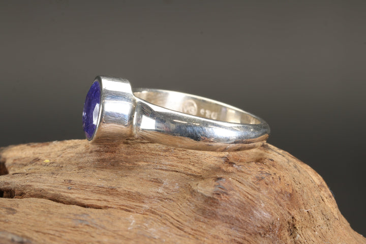 Faceted Iolite Ring Size 6.5