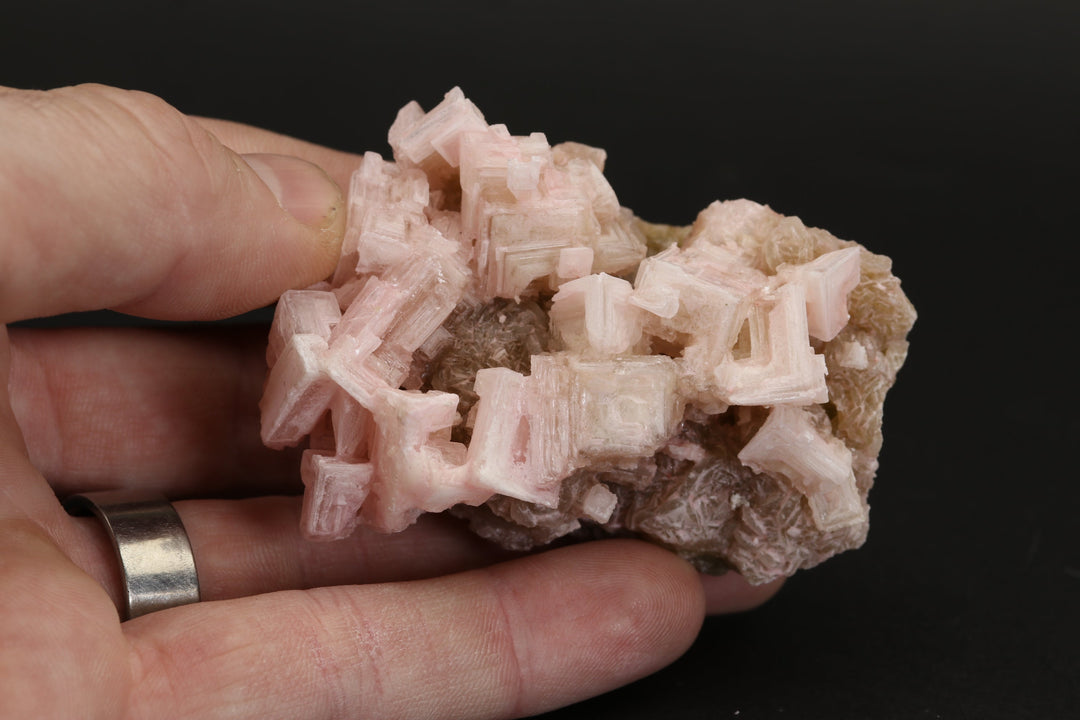 Pink Halite on Trona Specimen DS538