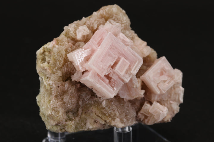 Pink Halite on Trona Specimen DS555