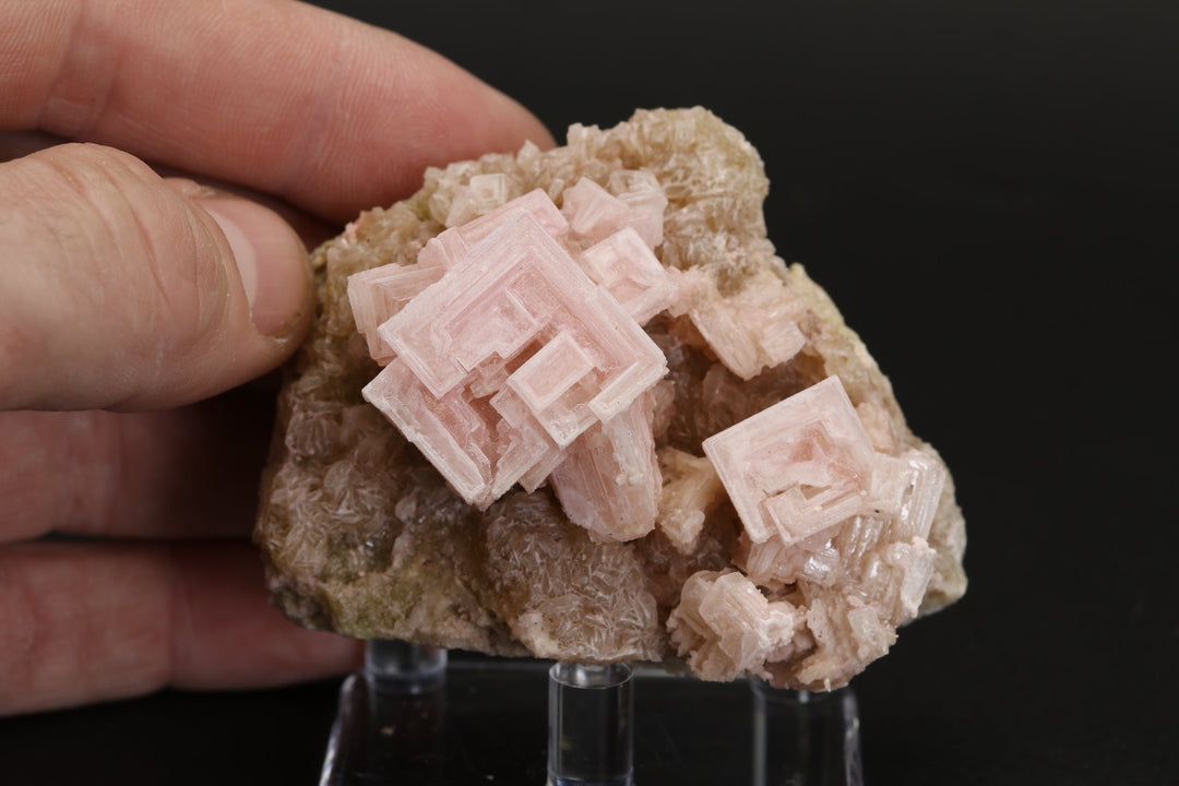 Pink Halite on Trona Specimen DS555