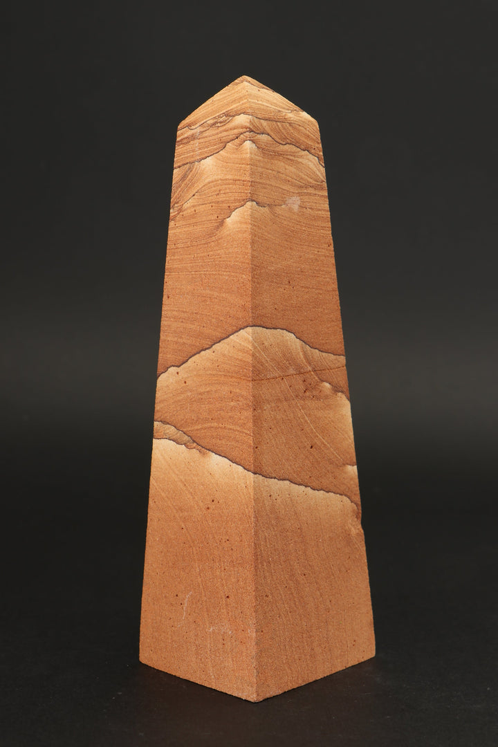 6.5" Picture Sandstone Obelisk DS786