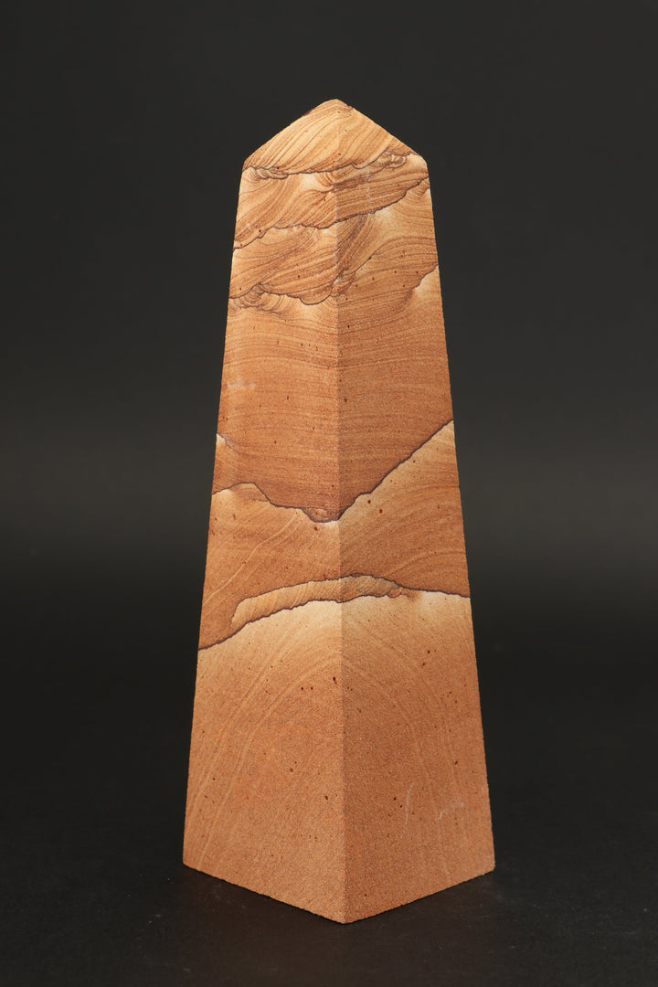 6.5" Picture Sandstone Obelisk DS786
