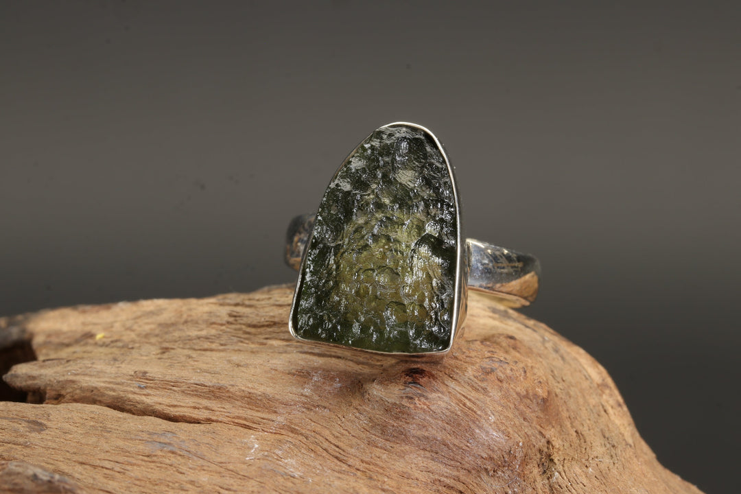 Moldavite Ring Size 5.5