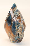 Blue Apatite and Orange Calcite Flame DV300