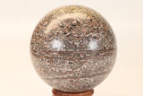 4" Leopard Skin Jasper Sphere DX1662