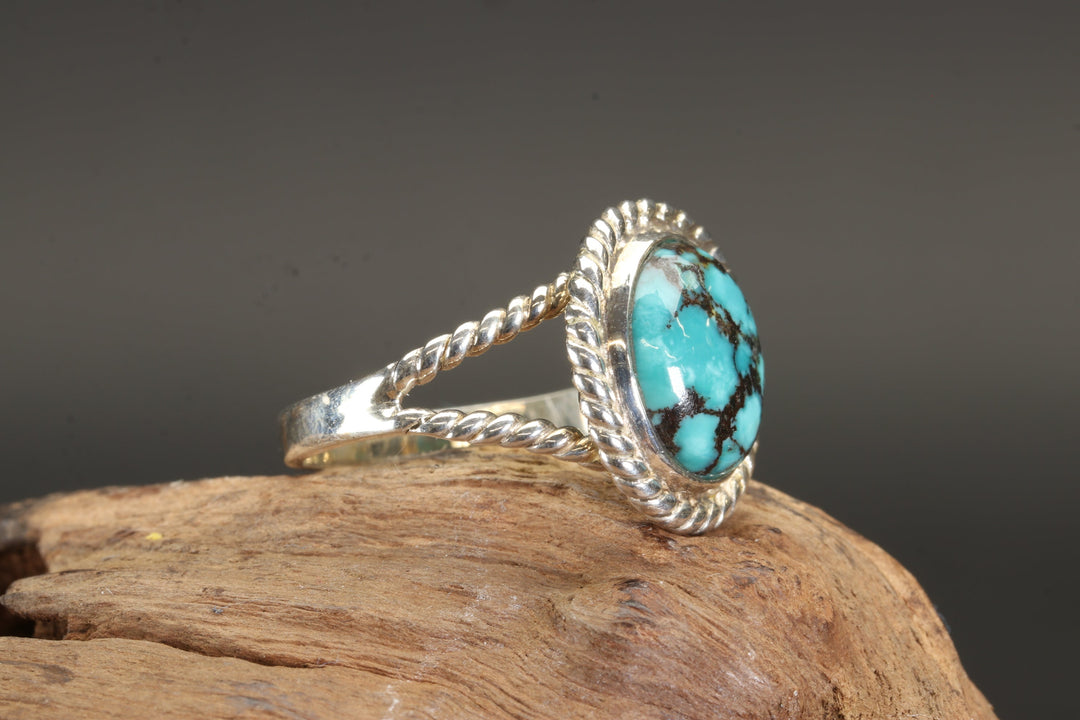 Tibetan Turquoise Ring Size 8