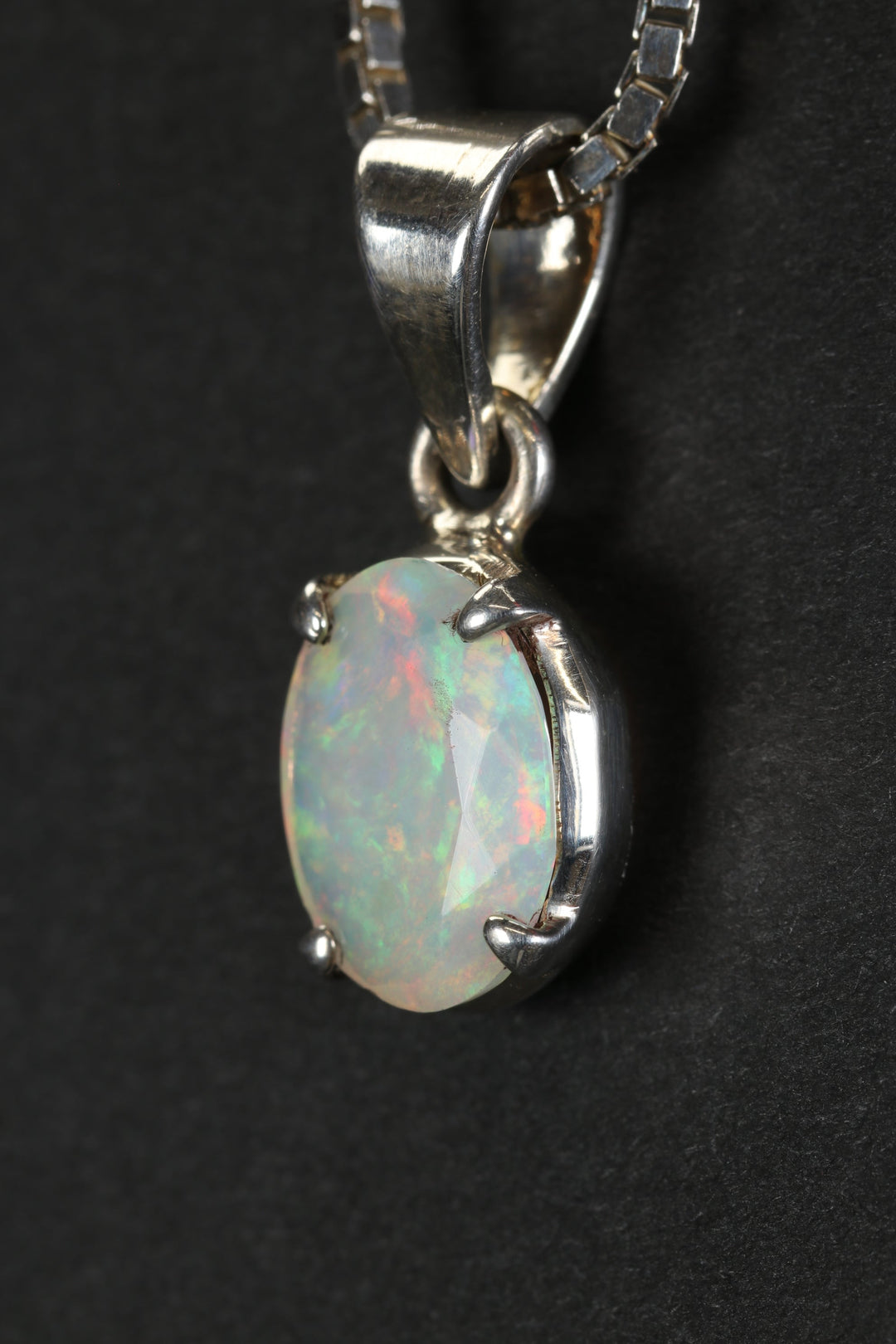 Faceted Welo Opal Pendant
