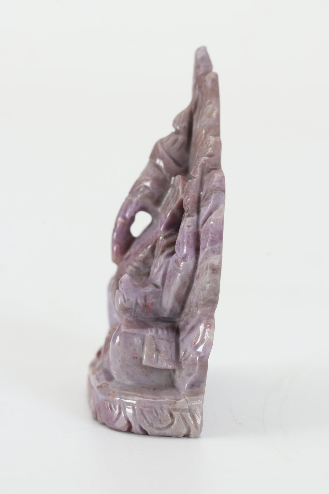 2" Turkish Purple Jade Ganesha DX4446