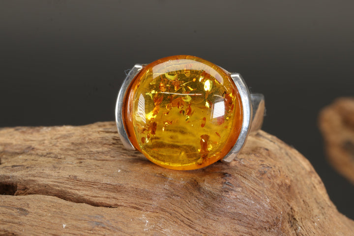 Baltic Amber Ring Size 7