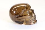 4" Citrine Crystal Skull Carving TD347