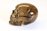 4" Citrine Crystal Skull Carving TD347