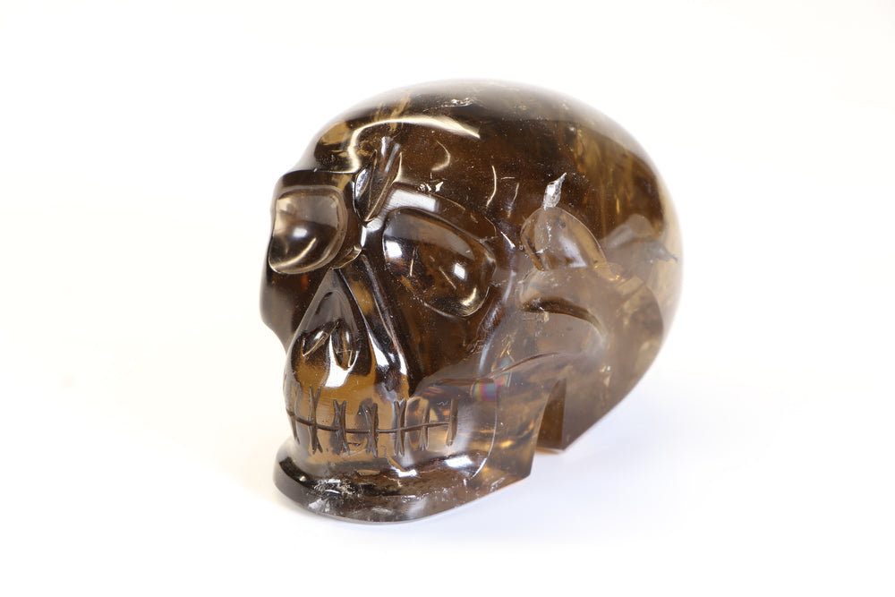 3" Citrine Crystal Skull Carving TD353