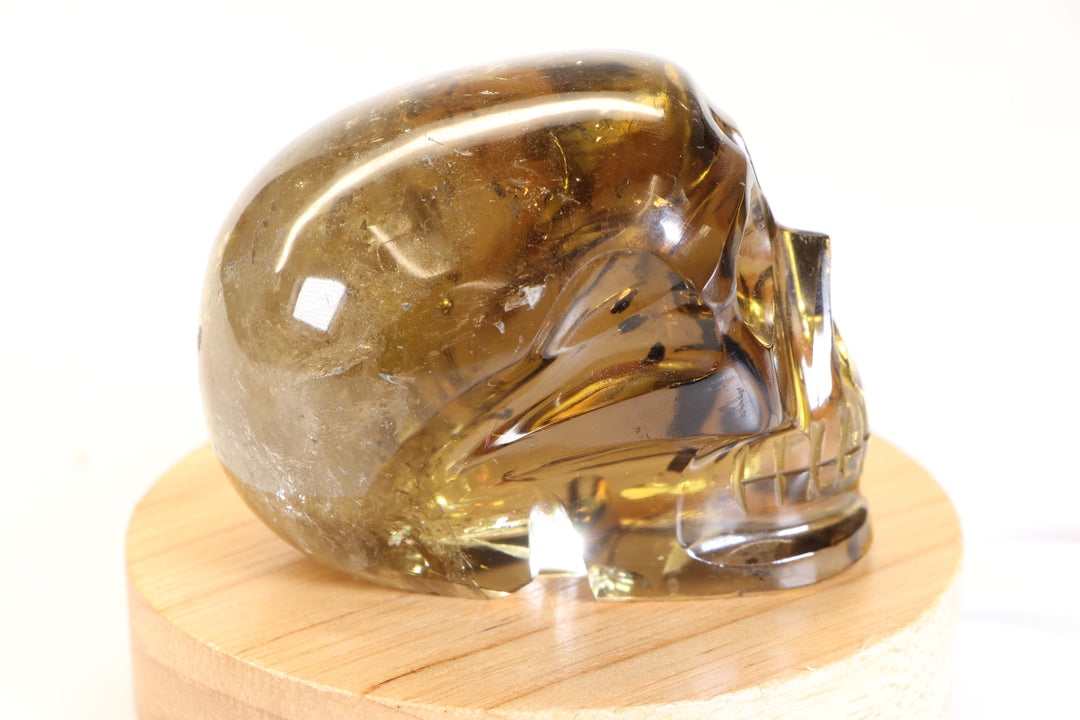 3" Citrine Crystal Skull Carving TD353