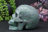 5" Ruby in Fuchsite Skull DD1458