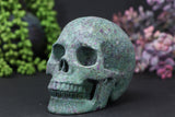 5" Ruby in Fuchsite Skull DD1458