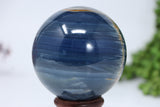 68mm Argentinian Blue Onyx (Calcite) Sphere DE551