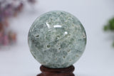 60mm Prehnite with Green Epidote Sphere DF483