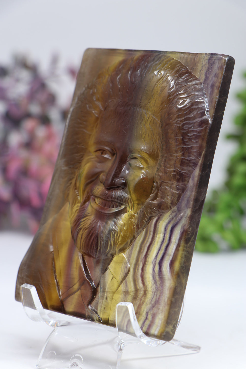 Bob Ross Fluorite Carving DF942