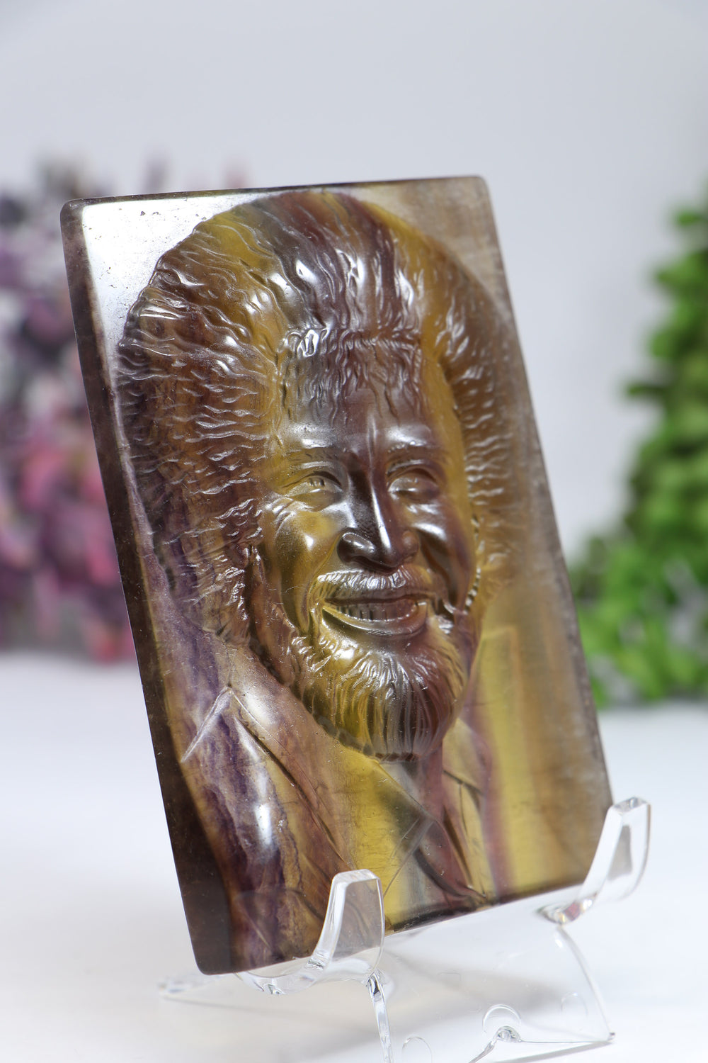 Bob Ross Fluorite Carving DF929