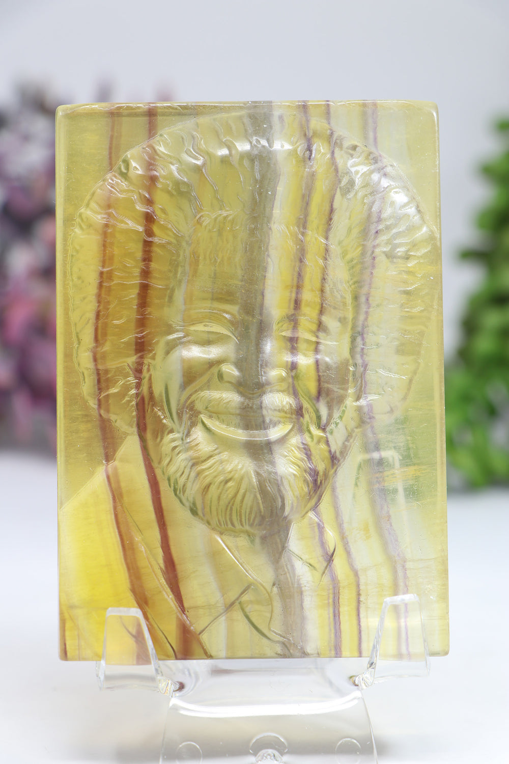 Bob Ross Fluorite Carving DF917