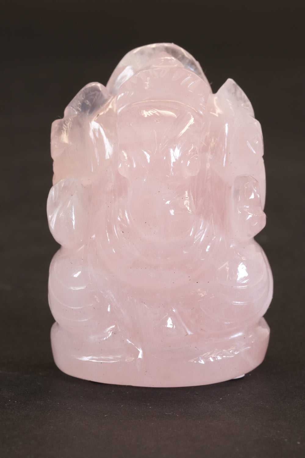 2" Rose Quartz Ganesha Statue TC2244