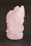 2" Rose Quartz Ganesha Statue TC2244