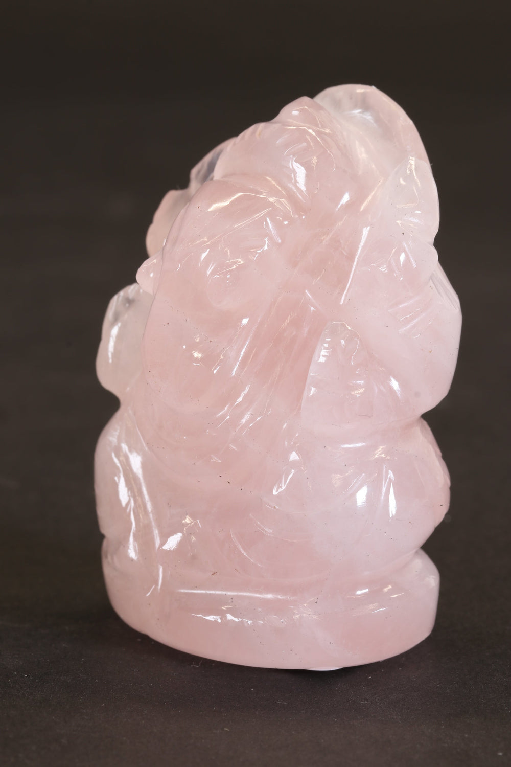 2" Rose Quartz Ganesha Statue TC2244