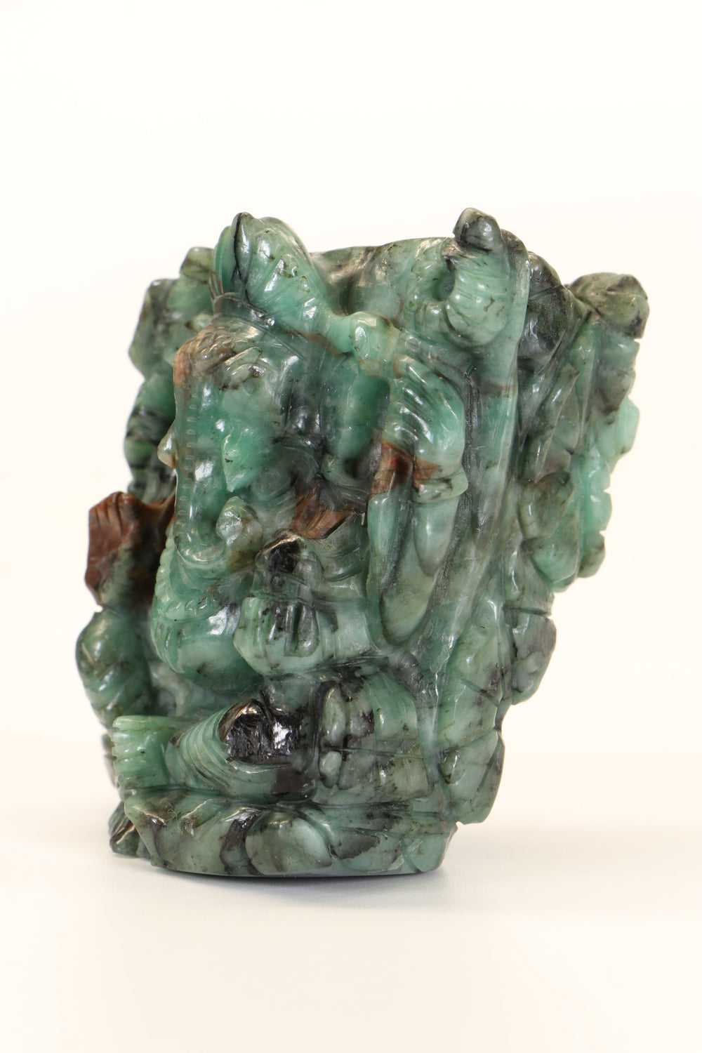 Emerald Ganesha Carving TD1275