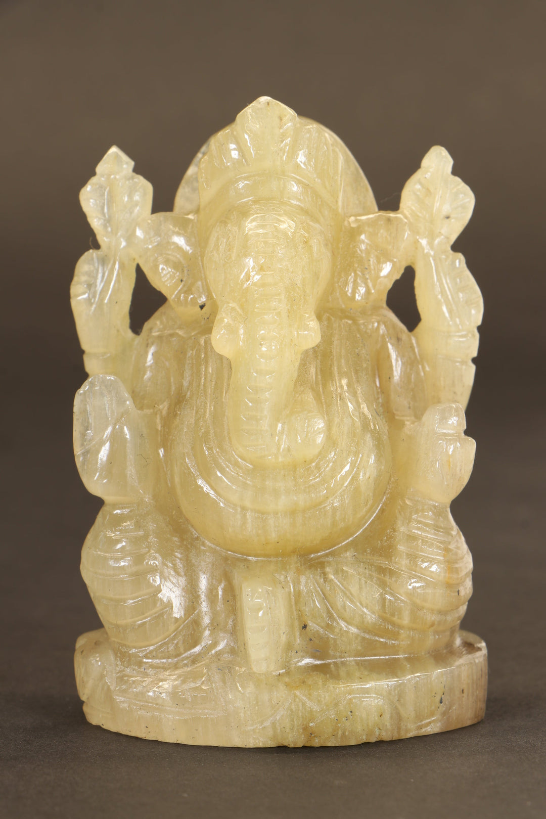 Chrysoberyl Ganesha Carving TD1277