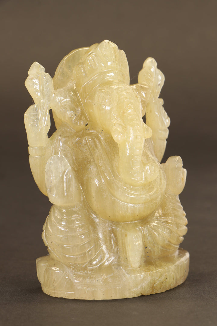 Chrysoberyl Ganesha Carving TD1277
