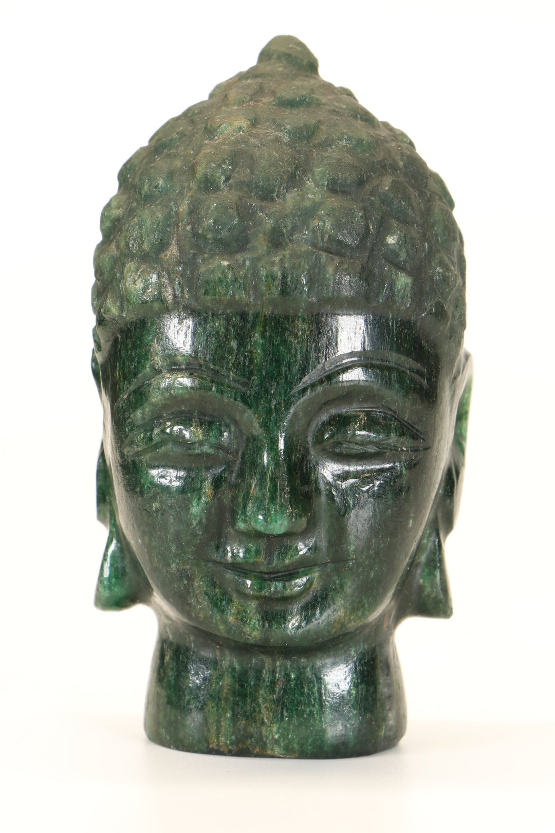 Green Aventurine Buddha Head Carving TD1280