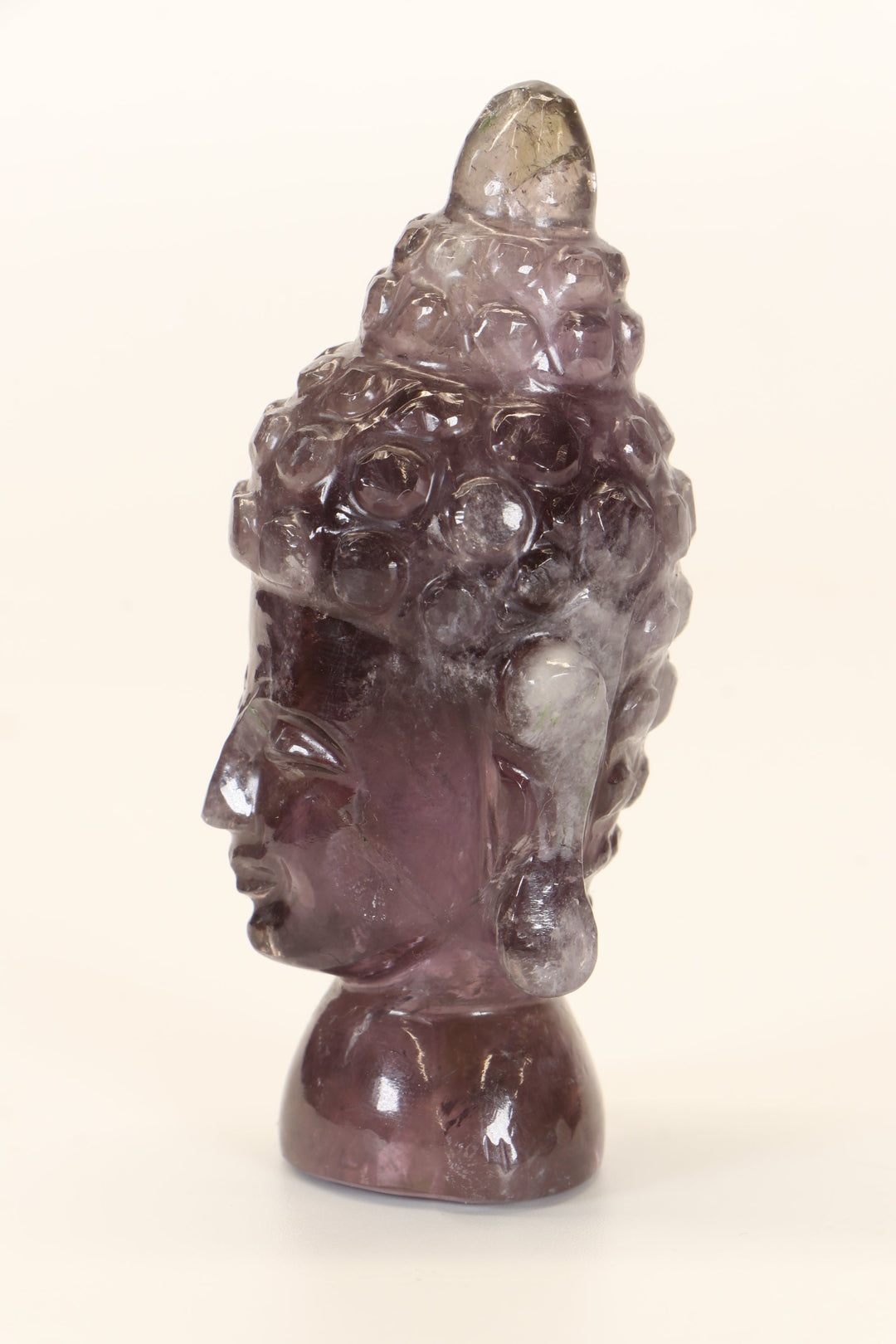 Amethyst Buddha Head Carving TD1283