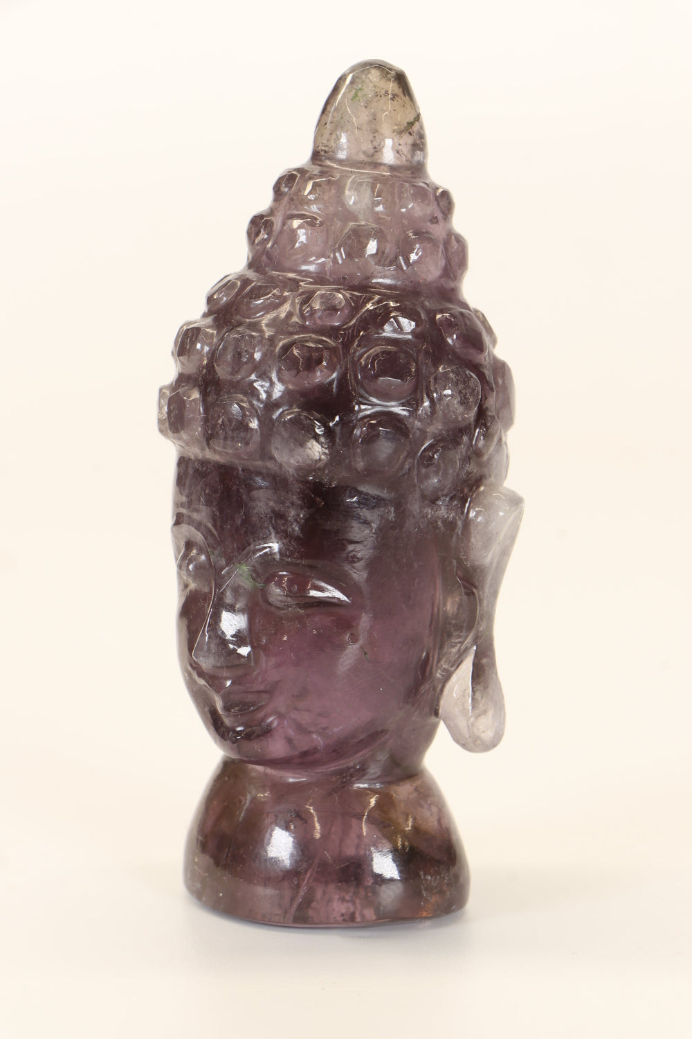 Amethyst Buddha Head Carving TD1283