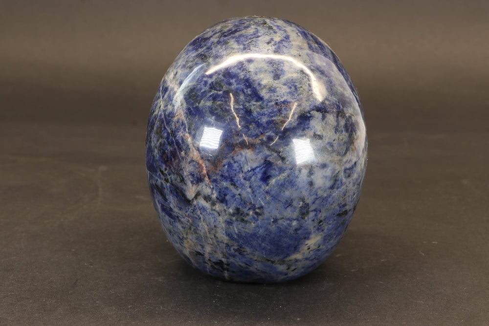 Sodalite Skull with Malachite Third Eye TD1378