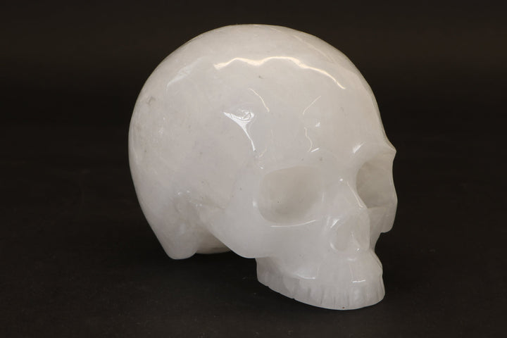 Quartz Pirate Skull Carving TD1382