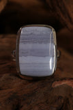 Blue Lace Agate Ring Size 5 TD1403