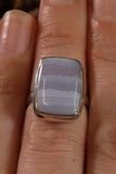 Blue Lace Agate Ring Size 5 TD1403