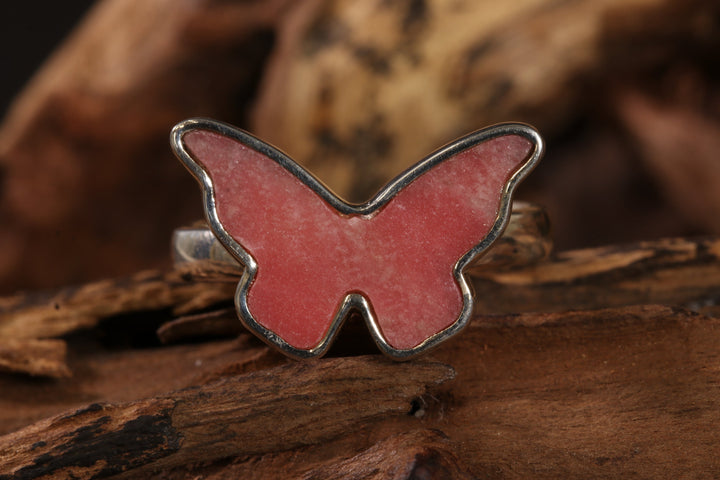 Thulite Butterfly Ring Size 10 TD1407