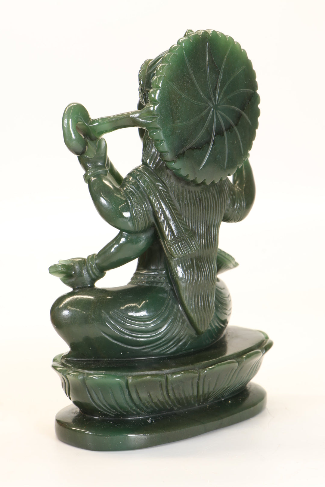 Colombian Jade Saraswati Carving TD1643