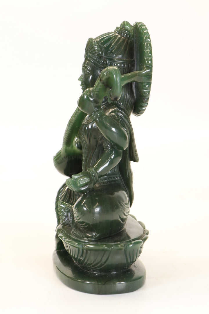 Colombian Jade Saraswati Carving TD1643