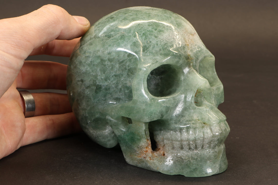 Green Aventurine Skull Carving TD1903