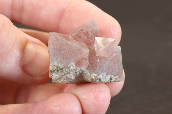 Pink Octahedral Fluorite with Byssolite Inclusions TD1927