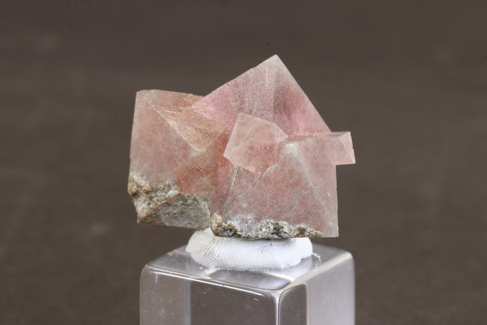 Pink Octahedral Fluorite with Byssolite Inclusions TD1927