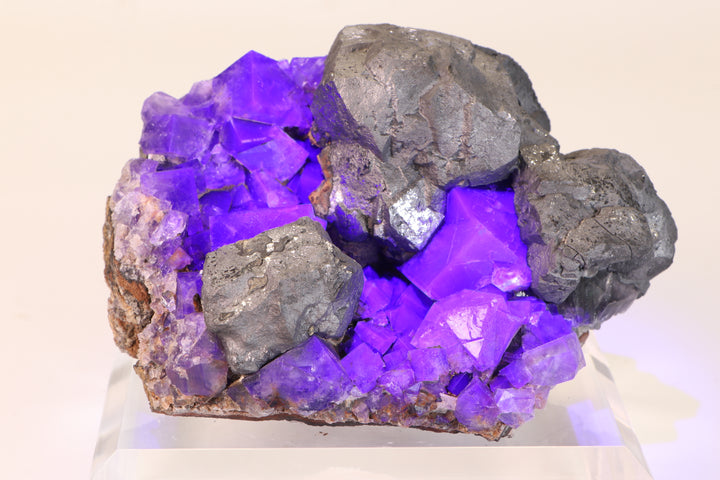 Purple Rain Pocket Fluorite with Galena TD2045