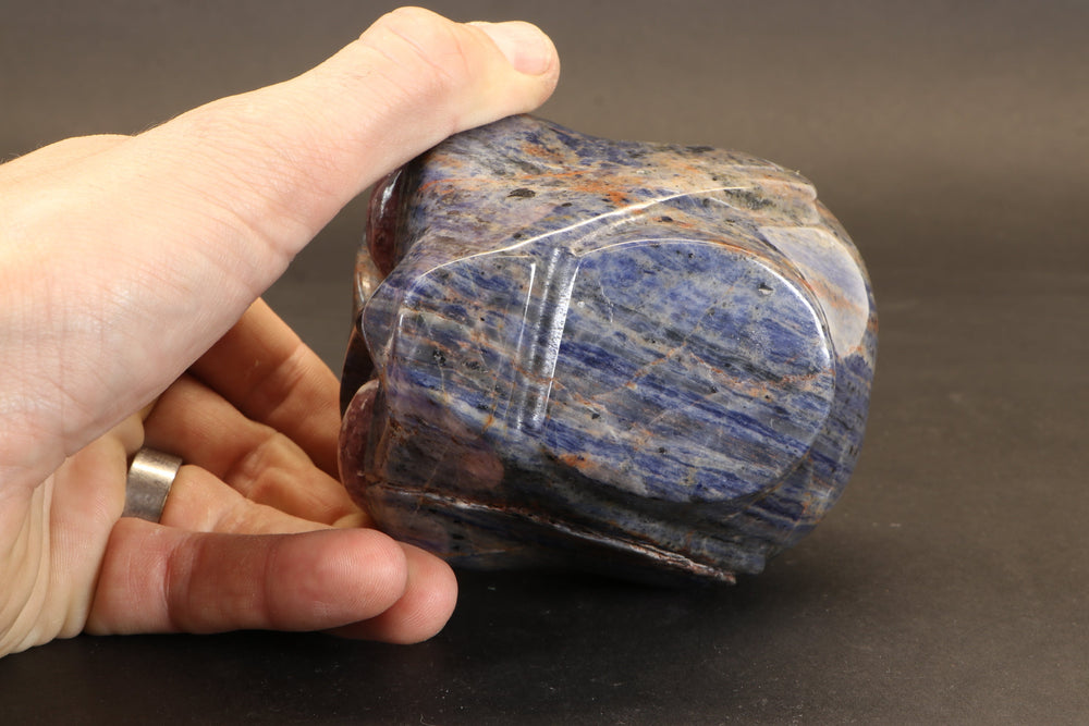 Sodalite Alien with Lepidolite Eyes TD2236